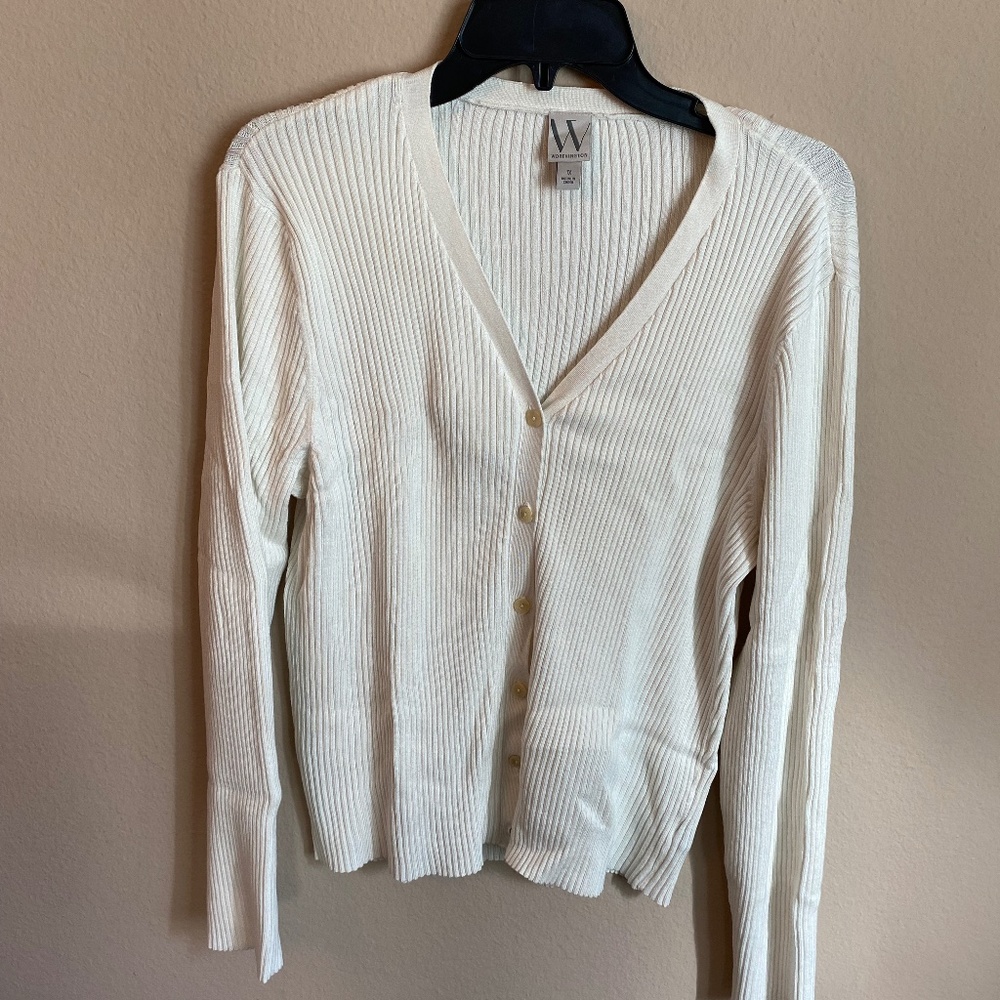 Worthington Ivory Cardigan 1X